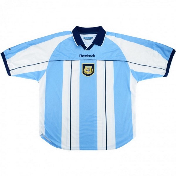 Heimtrikot Thailand Argentinien Retro 2000 Blau Günstige Fußballtrikots